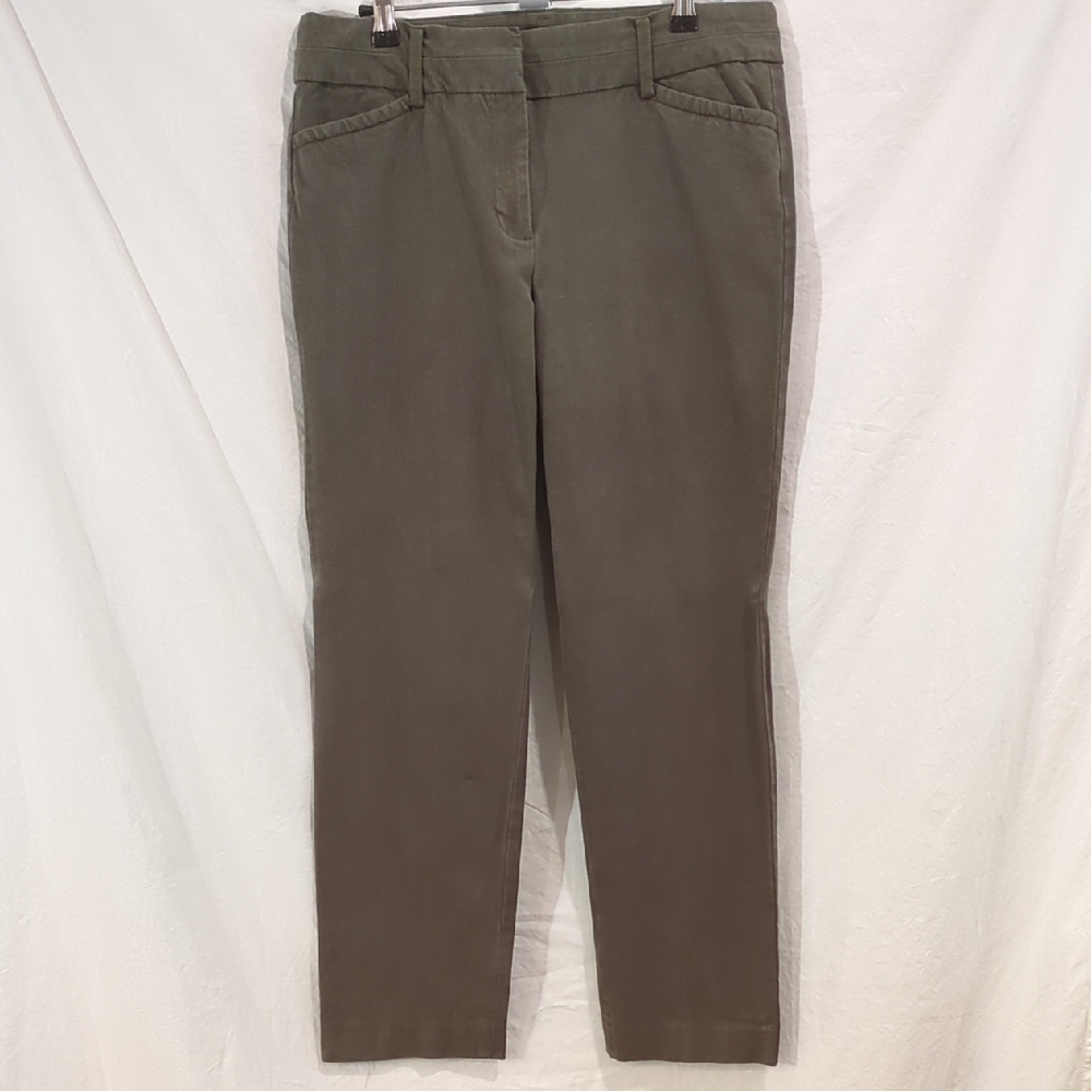 Talbots | Casual Green-Gray Stretch Denim Pants | 10